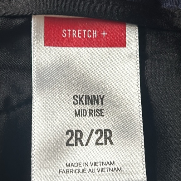 Express Stretch + Skinny Mid Rise Preppy Plaid Every Day Any Occasion Pants - Picture 7 of 9